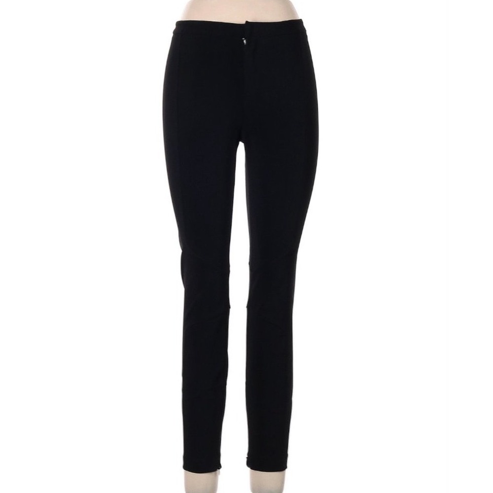 Robert Rodriguez Black Moto Skinny Pants Zipper Ankle Ponte‎ size 10 Leggings
